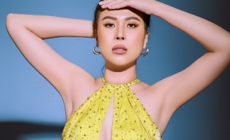 Á hậu Trần Phương Nghi đẩy tạ 30 kg để có body đồng hồ cát