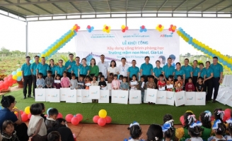 ABBank thêm “lớp học hạnh phúc” cho trẻ em Gia Lai