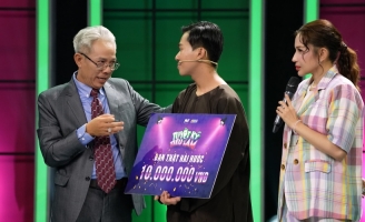 Bảo Cường xúc động khi giành chiến thắng tập 5 Tuyệt Kỹ Tiếu Lâm