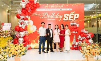 CEO Lê Phạm diện nguyên cây đỏ tham dự “Family day & Happy birthday Sếp” 