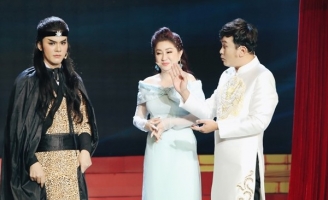 Chàng kép trẻ đoàn Cao Văn Lầu Hoàng Dững hóa yêu tinh “hút hồn” NSƯT Thoại Mỹ