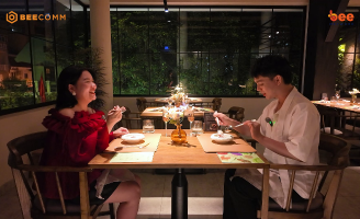 Chen Ru Lu cùng Tuấn Kiệt thích thú khi thưởng thức ẩm thực thuần thực vật tại TP. HCM