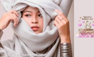 Đại sứ Áo dài Ngọc Trang  lộng lẫy, yêu kiều trong bộ ảnh Màn Nghệ thuật