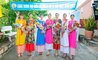 Dàn Nam vương, Hoa hậu Fitness Model World Vietnam dự lễ hội Katê của người Chăm