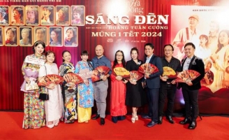 Dàn nghệ sĩ phim điện ảnh Sáng Đèn cùng diện áo dài, náo nức trên thảm đỏ