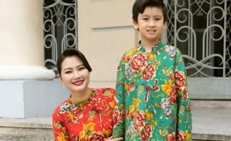 Diễn viên Ngọc Lan “tố khổ” khi chụp hình cùng quý tử