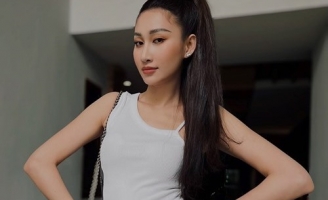 Đoàn Hồng Trang tự tin hơn khi đứng vững ở top 2 bình chọn online trên trang web Miss Global 2022