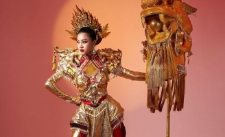 Hé lộ trang phục dân tộc của Đoàn Thu Thủy tại Miss Global 2023
