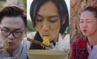 Hết hồn với khoảnh khắc ăn “trôi” hình tượng của Lynk Lee, Văn Mai Hương, Đại Nghĩa