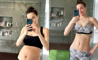 Hồ Ngọc Hà lần đầu tiên công khai vòng bụng chảy xệ sau 2 tuần sinh nở và hiện tại