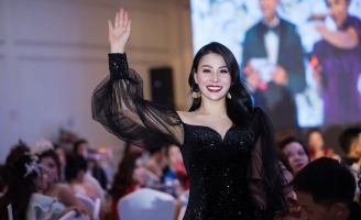 Hoa hậu Đàm Hương Thủy xuất hiện đầy lôi cuốn tại sự kiện