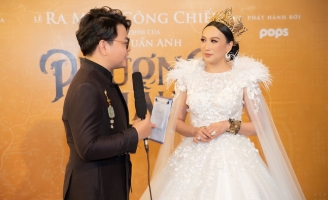 Hoa hậu Diễm Châu đọ sắc cùng dàn sao Việt tại họp báo phim Phượng Khấu