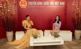 Hoa hậu Diễm Châu gặp gỡ khán giả trên Kênh Truyền hình Quốc Hội Việt Nam