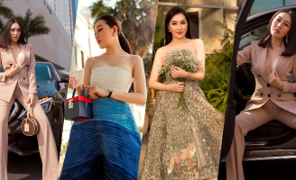 Hoa hậu Huỳnh Thúy Anh khoe thần thái sang chảnh trong loạt ảnh mới