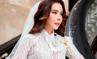 Hoa hậu Huỳnh Vy gợi ý áo dài cưới