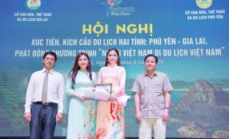 Hoa hậu Lê Bảo Tuyền tham dự hội nghị xúc tiến, kích cầu du lịch 