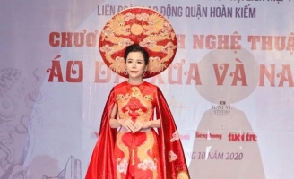 Hoa hậu Oanh Lê đảm nhiệm vị trí Vedette tại chương trình Thăng Long 1010 năm