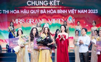 Hoa hậu Quý bà Hòa bình Việt Nam 2023 gọi tên Đoàn Thị Thu Hằng