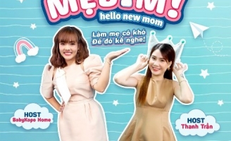 “Hot mom” Thanh Trần – BaBykopo Home cùng làm host cho show mẹ bỉm