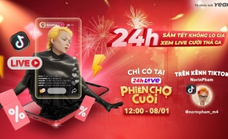 Hot TikToker Phạm Thoại livestream 24h liên tục trong chương trình lần đầu xuất hiện tại Việt Nam