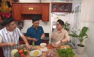 Huỳnh Lập tố Hoàng Sin ăn nhiều khiến cô bán thịt cười “tít mắt”