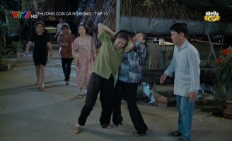 Lê Phương bị túm tóc đánh ghen trong Thương con cá rô đồng