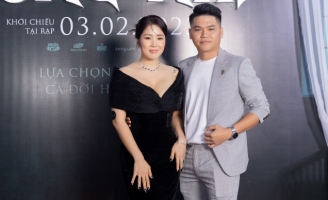 Lê Phương khoe vẻ đẹp gợi cảm bên chồng buổi ra mắt phim Vong Nhi