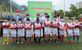 Lộ diện dàn cầu thủ nhí tài năng tại buổi ra mắt CLB Lotte Kids 2020