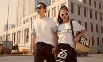 Lương Thế Thành – Thuý Diễm diện đồ đôi cực sành điệu xuống phố ngày 8/3