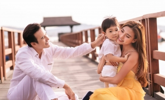 Lương Thế Thành, Thúy Diễm tung tăng trên đảo Phú Quốc cùng con trai