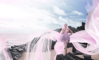 Mẫu nhí Bảo Hà diện váy công chúa trong bộ ảnh mới ở Phú Quốc