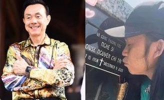 Nghẹn ngào khoảnh khắc NSƯT Hoài Linh thăm mộ cố nghệ sĩ Chí Tài