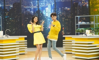 Ngô Kiến Huy và Sam than trời vì bị lắc điên đảo trên máy rung