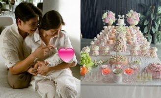 Ngô Thanh Vân làm tiệc đầy tháng thịnh soạn cho con gái đầu lòng