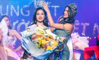 Nguyễn Thanh Hà lộng lẫy trong đêm đăng quang Hoa hậu Môi trường Việt Nam   