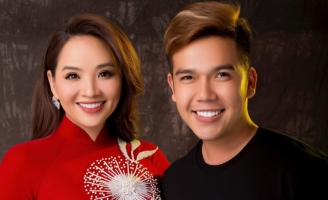 Diễn viên Hoài An quý phái khi diện áo dài đính đá sang trọng của NTK Minh Châu