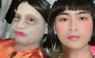 NS Minh Nhí và NS Lê Quốc Nam giúp Ku Vàng hoàn thành tốt vai diễn đầu tiên