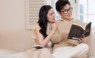 NSƯT Vũ Luân - Phương Lê chụp ảnh Valentine trong biệt thự 200 tỉ