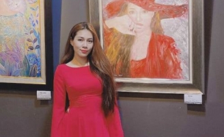 Nữ ca sĩ kiêm họa sĩ Ngọc Bảo Anh vẽ những “Ước mơ xanh” nhân dịp 8-3