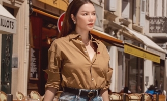 Phong cách street style trẻ trung ở châu Âu của Lý Nhã Kỳ