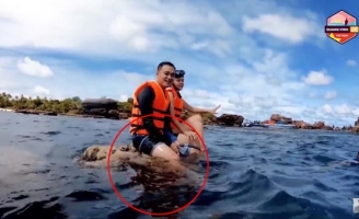 Quang Vinh và Phạm Quỳnh Anh bất ngờ bị lên án vì hành động phá hoại tài nguyên thiên nhiên biển