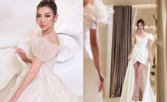 Sherri Phan và Vera Nguyễn thử đồ trước show thời trang của Linh Nga