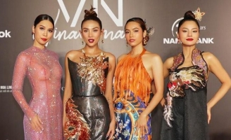 Siêu mẫu Hà Anh lại bị chỉ trích sau sự cố mặc áo dài phản cảm