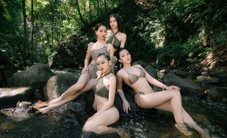 Thí sinh Miss Tourism Vietnam 2020 ngâm người trong nước lạnh chụp hình bikini