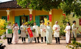 Thu Trang - Tiến Luật trở lại với “Tết đến rồi về nhà thôi 9”, hé lộ vai diễn của bé Andy