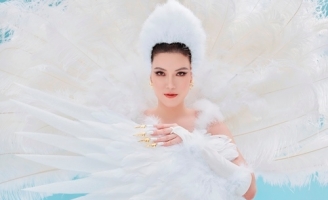  Trâm Anh diện trang phục lấy cảm hứng từ cánh cò Việt Nam tại Mrs International Global 2023