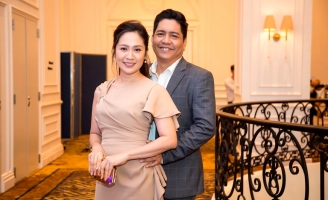 Vợ chồng Thanh Thúy – Đức Thịnh tình tứ tại sự kiện