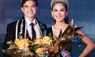 Vũ Tiến Trường - Hoàng Thị Kim Anh đăng quang Siêu mẫu Thể hình Việt Nam 2023