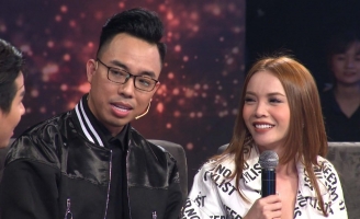 Yến Trang thẹn thùng khi được Nguyễn Hồng Thuận nhiệt tình thả thính 